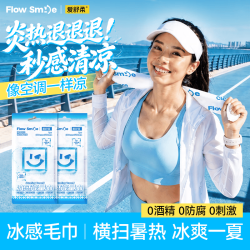 爱舒柔 降温凉感湿巾14片  整箱装