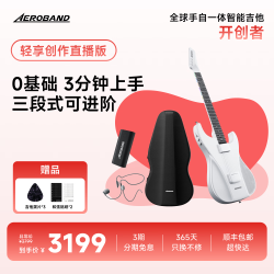 AEROBAND 空气乐队智能电吉他自动挡电子吉他自学初学者推荐非无弦吉他乐器-星耀白（声卡4件套）