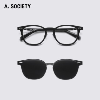 A.SOCIETY CLIP ON磁吸防蓝光办公圆框男女太阳镜平光镜 GREER
