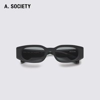 明星同款 A.SOCIETY 时尚舒适防晒方框男女太阳镜墨镜 DECLAN