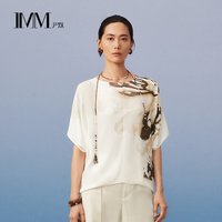 尹默 商场同款 IMM尹默 2026夏新款桑蚕丝混纺廓形短袖上衣 IWGX80305