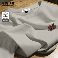 马克华菲 26夏季新款100%棉oversize风圆领T恤