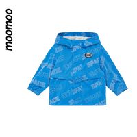 百亿补贴：莫莫 美特斯邦威旗下moomoo童装男童连帽外套秋新款防风可脱眼镜潮流