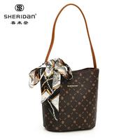 SHERIDAN 新款女包 丝巾水桶包 斜挎包轻奢高级感 简约通勤托特包 女友礼物 NL260302S