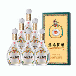 五粮液 丝路花雨 52度浓香型白酒 500mL*6瓶