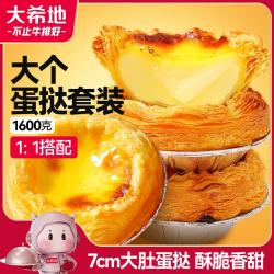 大希地 蛋挞组合装 1.48kg（欧耶蛋挞专用液500g*2盒+奶思蛋挞皮480g）
