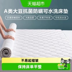 水星家纺 DH500J01 抗菌防螨 柔肤软床垫  床护垫 120