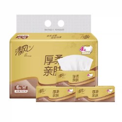 清风 原木纯品金装系列 抽纸