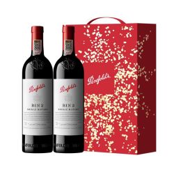 奔富 BIN2设拉子玛塔***红葡萄酒红酒750ml双支礼盒
