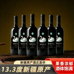 塔西河谷 碧羽赤霞珠干红葡萄酒家庭聚会红酒日常微醺单支装