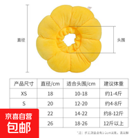 京喜 耻辱圈伊丽莎白狗狗猫咪项圈绝育耻辱圈防舔防抓项圈宠物太阳花 S-小号（8斤内）