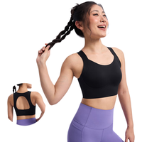 MAIA ACTIVE 3D轻塑衣二合一含胸垫裸感瑜伽背心神秘黑M
