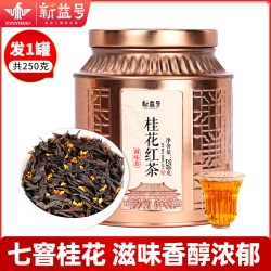 新益号 正山小种桂花茶红茶2026年新茶武夷红茶叶正宗浓香罐装送礼自己喝