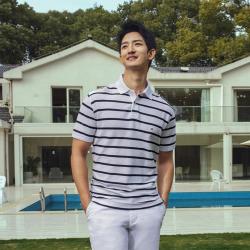 TOMMY HILFIGER 春夏男珠地网眼短袖T恤POLO衫
