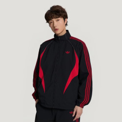 adidas 三叶草 外套男装2026秋新款街头风撞色宽松休闲运动外套夹克 KX0819