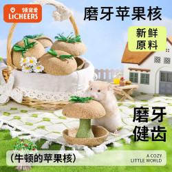 领宠爱 金丝熊磨牙苹果核仓鼠磨牙棒粮食营养零食鼠粮磨牙饲料