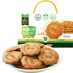 好吃点 猫超臻选低GI燕麦高纤饼干768g好吃点追剧聚会零食分享整箱