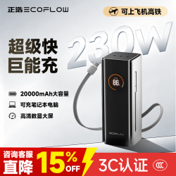 ECOFLOW 正浩ECOFLOW230W便携露营自驾车载应急必备户外移动电源