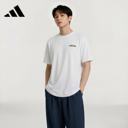 adidas 男女同款夏季凉爽运动速干针织短袖JJ0620 七夕礼物