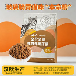 魔兜 鲜蒸猫粮1.5kg 鲜肉高蛋白湿粮全价幼猫成猫老年猫猫粮挑嘴玻璃胃 鲜