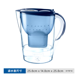 碧然德 过滤净水器 家用滤水壶 净水壶 Marella 海洋系列 3.5L（蓝色）企业版