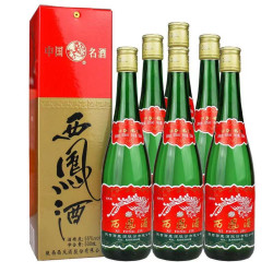 西凤酒 老绿瓶 省外版 2014年 55%vol 凤香型白酒 500ml