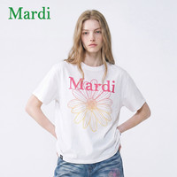 MARDI 玛尔帝 MTX2622008 小雏菊印花 女士短袖T恤