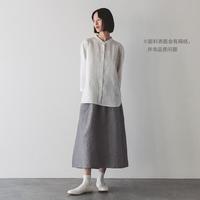 限尺码：無印良品 MUJI 无印良品 女式 汉麻棉轻便长裙长半身裙女裙子夏季女装