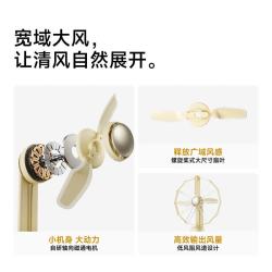徕芬 折叠手持小风扇 AirFold 自然宽域大风 可拆卸软胶包裹大尺寸扇叶 生日礼物 霜雾白