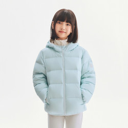 波司登 2026新款儿童羽绒服女童泡芙面包服男童连帽外套短款纯色