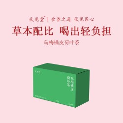 伏见堂乌梅橘皮荷叶茶12包袋冲泡养生饮料包2.0便携代用
