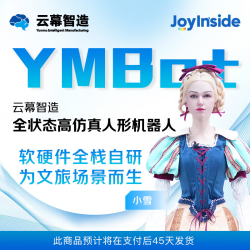 YMBot云幕智造H型文旅款 人形机器人小雪  导览讲解 京东JoyInside语音交互 支持二次开发