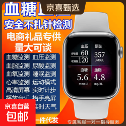 顶配版智能手表高精准测血糖血压智能手表血脂尿酸心率运动电话手表 顶配版银
