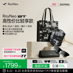 雷鸟 RayNeo GT 旗舰AR智能眼镜原生3DoF空间悬停 高清观影 X