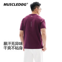 肌肉狗 26年新品速干抗菌短袖T恤男运动训练健身上衣