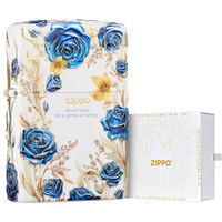 ZIPPO之宝 蓝色妖姬 防风煤油打火机 含油套装