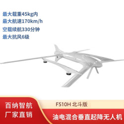 百纳智航 F510H 长续航垂直起降油电混动固定翼行业应用安防巡检巡逻无人机 北斗版 机身标配