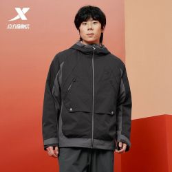 特步 保暖 男士风衣