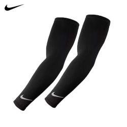 NIKE 篮球护臂训练跑步健身透气臂套 防晒护肘 黑色两只装
