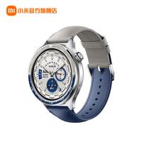 小米 Watch S4 小米智能手表表圈 表带 套装 配件 XiaomiWatch表圈带 双时区(蓝灰)