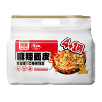 阿宽 红油面皮五包装 非油炸方便面 袋装泡面干拌面麻辣味 105g*5袋 阿宽红油面皮麻辣味5袋装