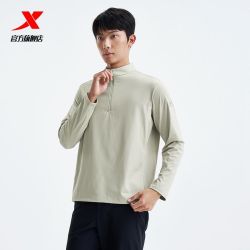 特步 男款运动卫衣冰丝速干健身训练服