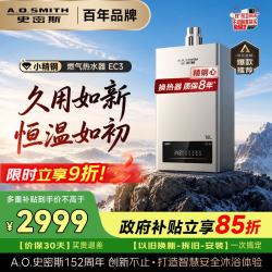 A.O.SMITH JSQ31-EC3 精钢内胆 16L 天然气 燃气热水器