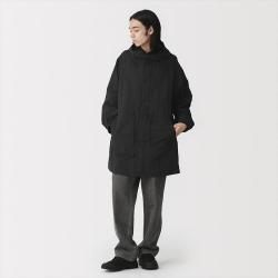 無印良品 MUJI 无印良品 男式连帽大衣风衣外套
