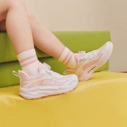 FILA 女小童（26-32）儿童旋钮扣舒适宽松轻便运动跑鞋