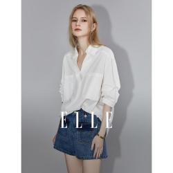 ELLE 纯棉 女士衬衫