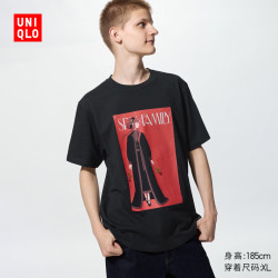 优衣库 漫画UT 集英社创立100周年UT/短袖T恤男装女装489652 09 黑色 3XL