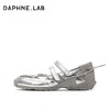 DAPHNE LAB 机能芭蕾鞋 Minnie同款 银色 平底休闲玛丽珍鞋