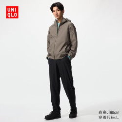 优衣库 高弹力长裤/加长款男装休闲裤裤子26春夏新款482929 477837 482929/09黑色 4XL