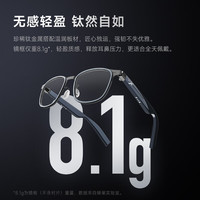 SUPERHEXA AI智能眼镜音频非AR 实时翻译眼镜音频 无线蓝牙耳机 出街必备 钛框威灵顿款 科技礼物